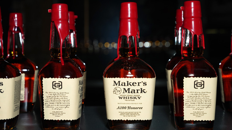 Maker's Mark bottles on shelf