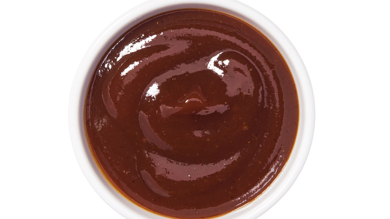 a bowl of barbecue sauce