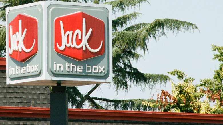 Jack In The Box sign outside restaurant