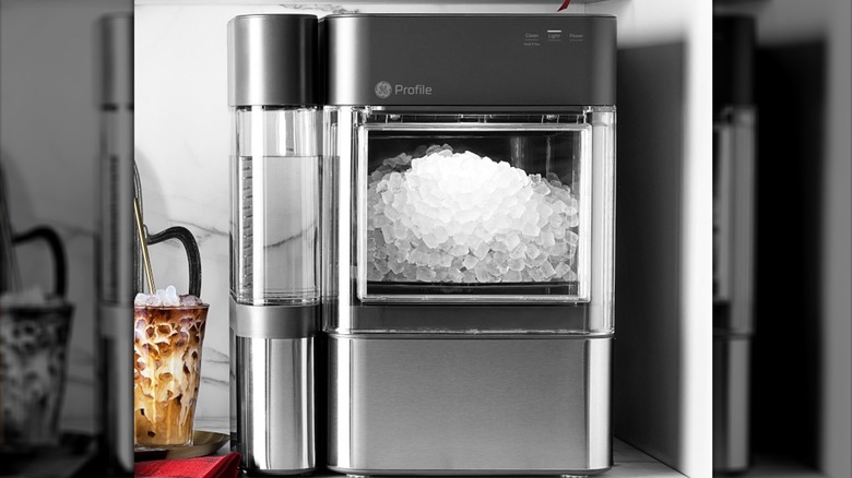 GE Nugget Ice Maker on countertop