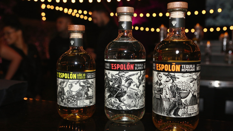 Three bottles of Espolòn Tequila 