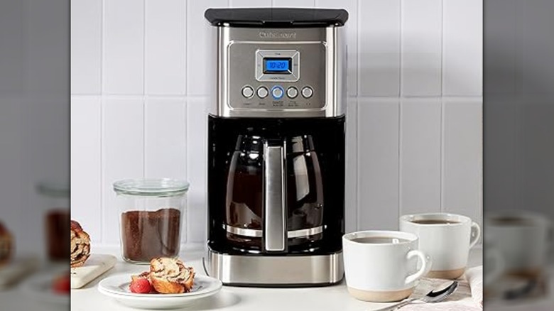 A Cuisinart coffee maker on the counter