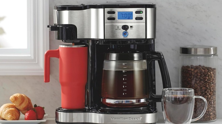 A Hamilton Beach 2-Way coffee maker