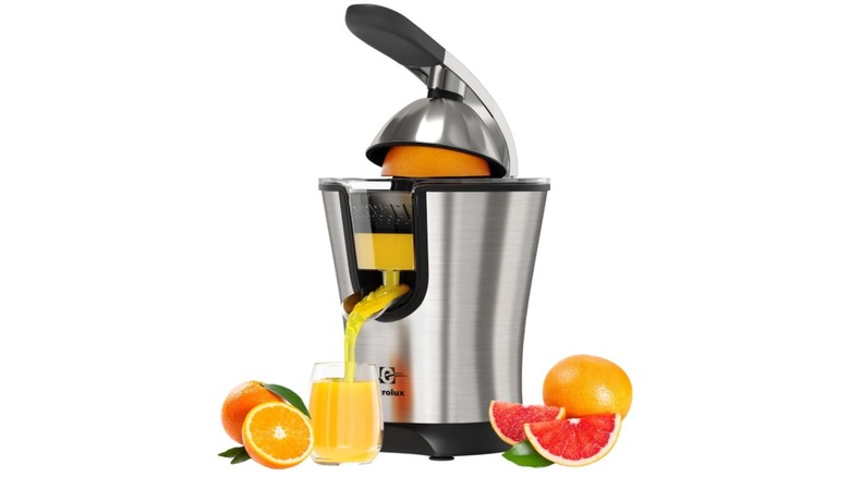 An Electrolux Premium Electric Orange Juicer