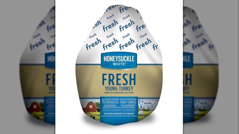 honeysuckle white fresh turkey in package