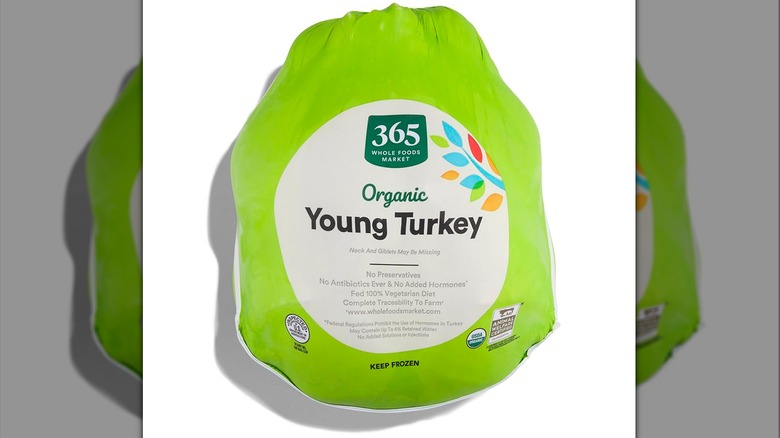 whole foods organic whole turkey in packaging