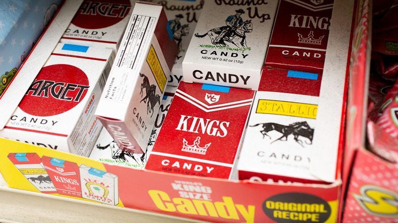 A selection of candy cigarettes