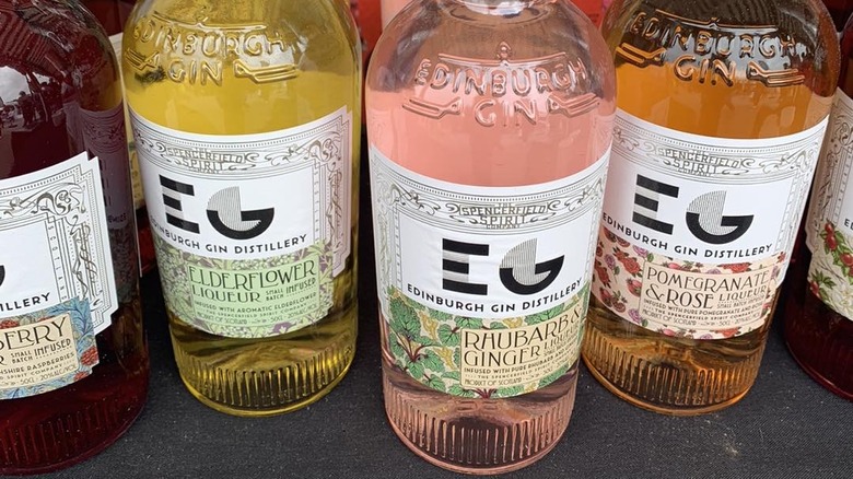A selection of floral Edinburgh gins