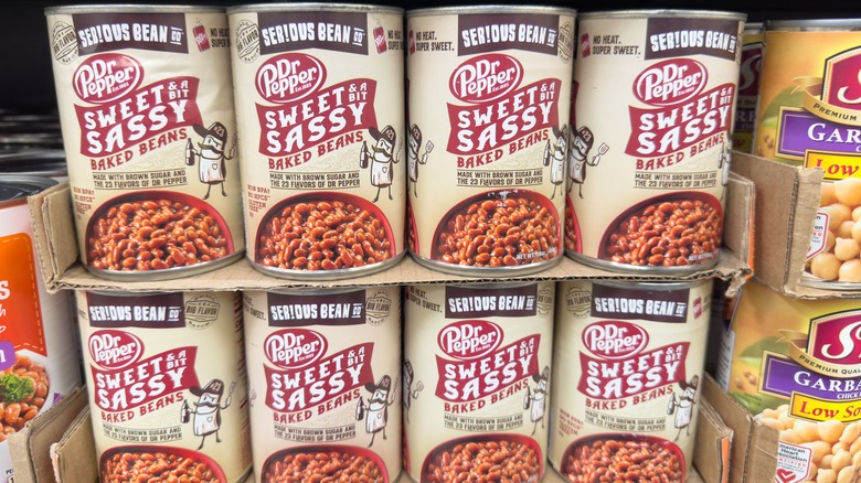 Dr. Pepper flavored baked beans