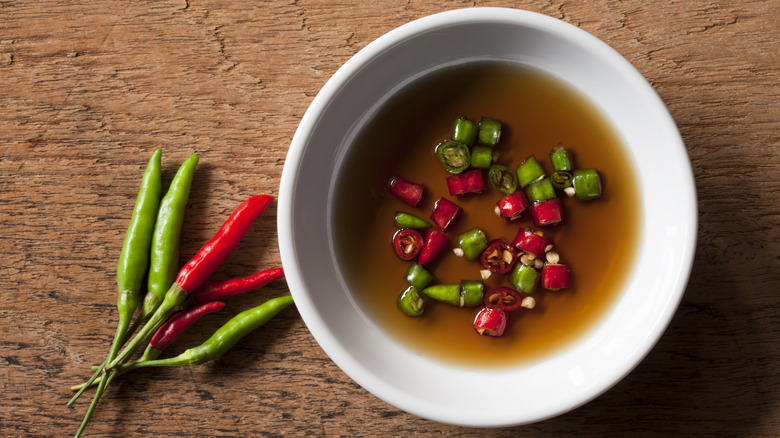 A bowl of fish sauce