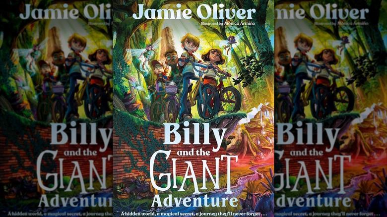 A copy of Jamie Oliver's children's book Billy and the Giant Adventure