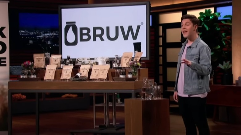 Max Feber presents his Bruw cold brew product on Shark Tank