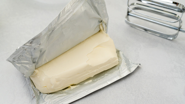 block of cream cheese