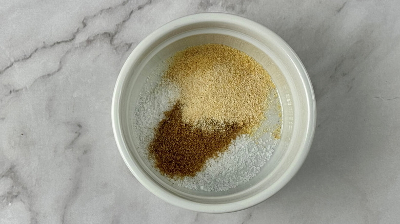 Various seasonings in small bowl