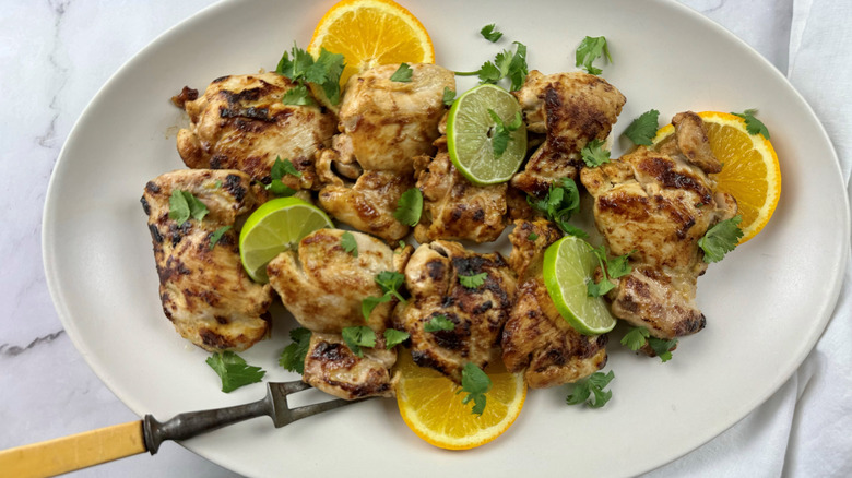 chicken with oranges and limes