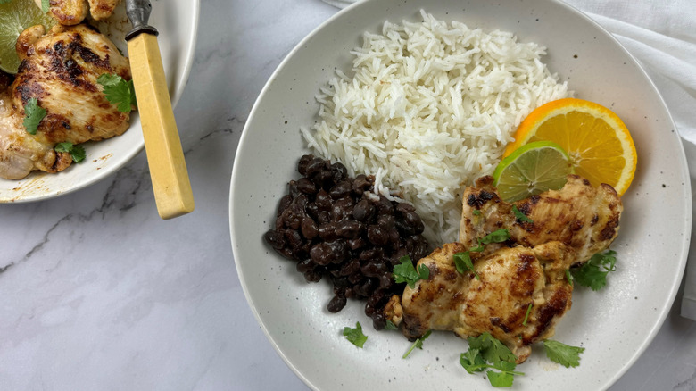 chicken with beans and rice