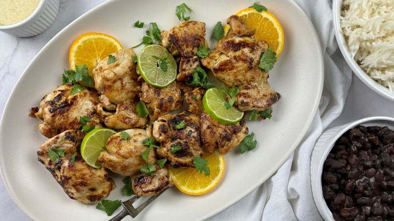 chicken with oranges and limes