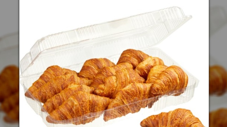 An open package of Costco croissants