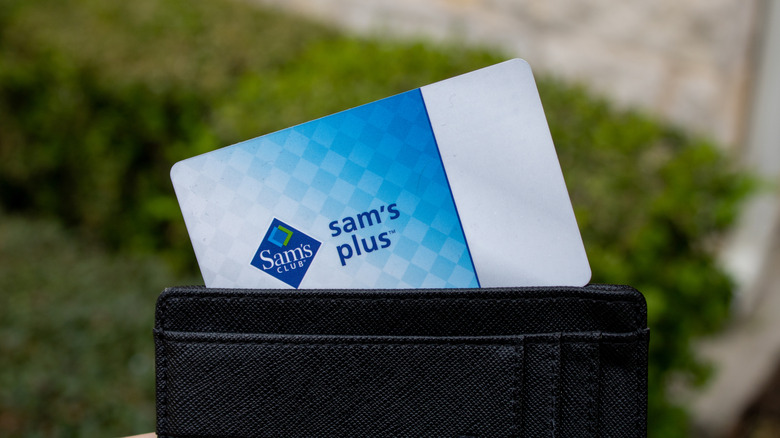 Sam's Club Plus membership card and wallet