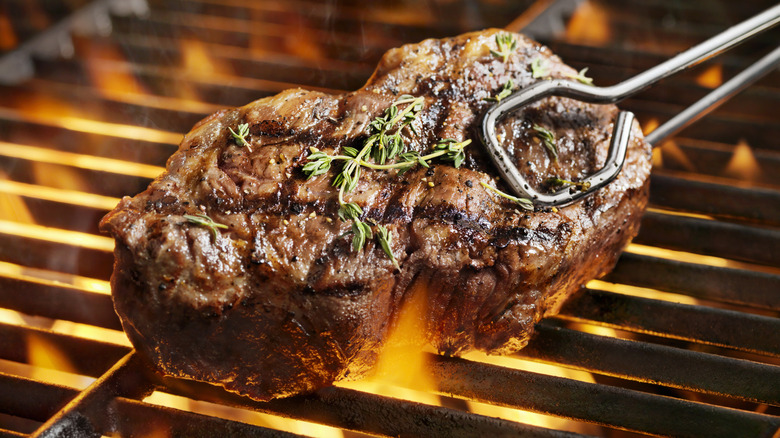 BBQ Sirloin Steaks with Fresh Thyme