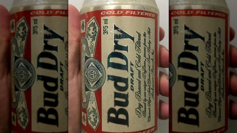 Bud Dry beer cans