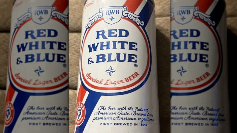 Red White and Blue beer cans