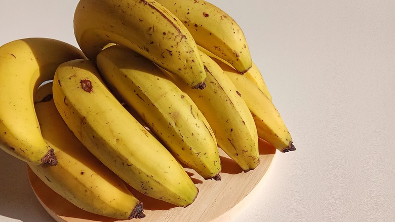 bananas on a table