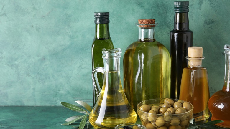 bottle of olive oil