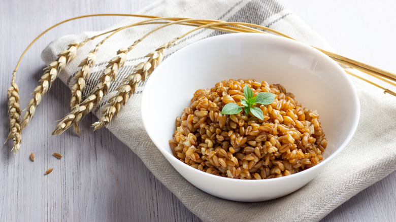 Perfectly cooked farro