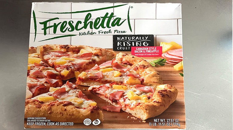 A box of Freschetta pizza