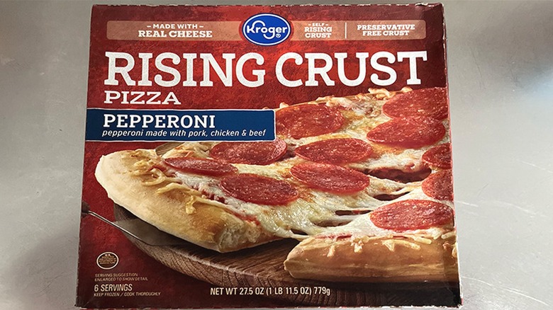 Kroger Rising Crust pepperoni pizza