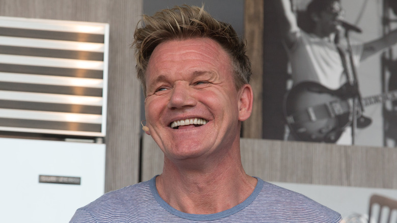 Gordon Ramsay smiling