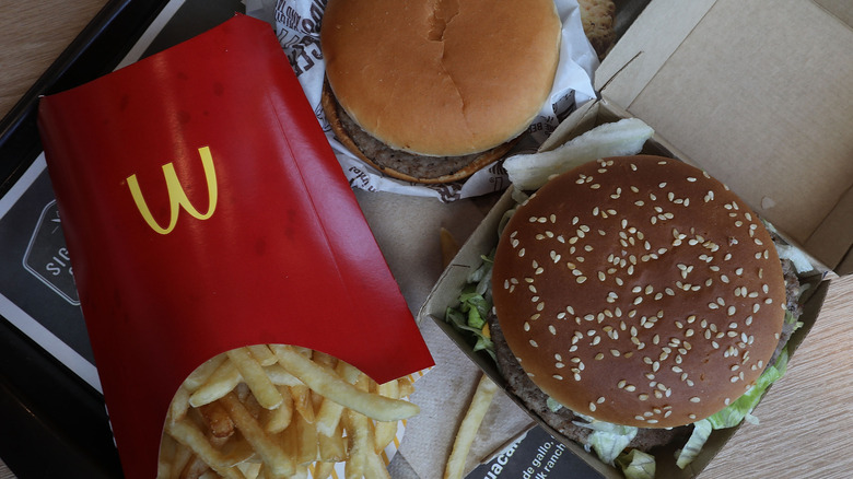 McDonald's Big Mac and Double Cheeseburger