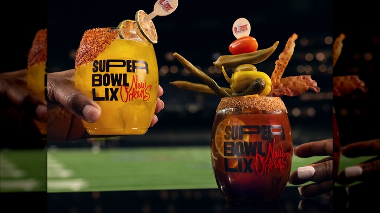 An image of the Super Bowl LIX signature cocktails