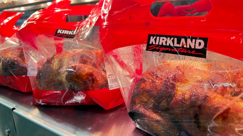 Costco rotisserie chicken in new packaging