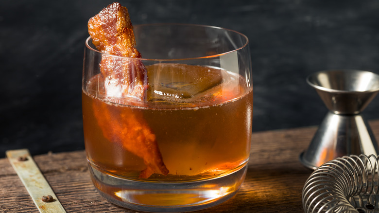 Bacon-infused bourbon