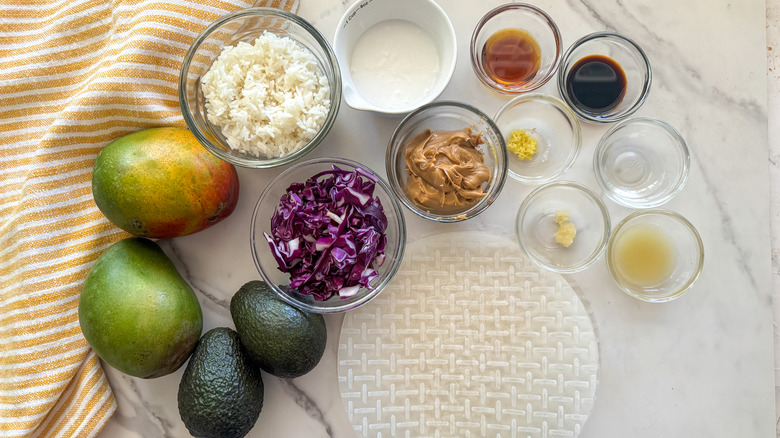 mango avocado spring roll ingredients