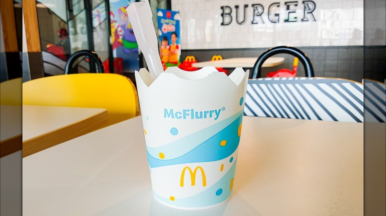 McDonald's McFlurry large four-flap package