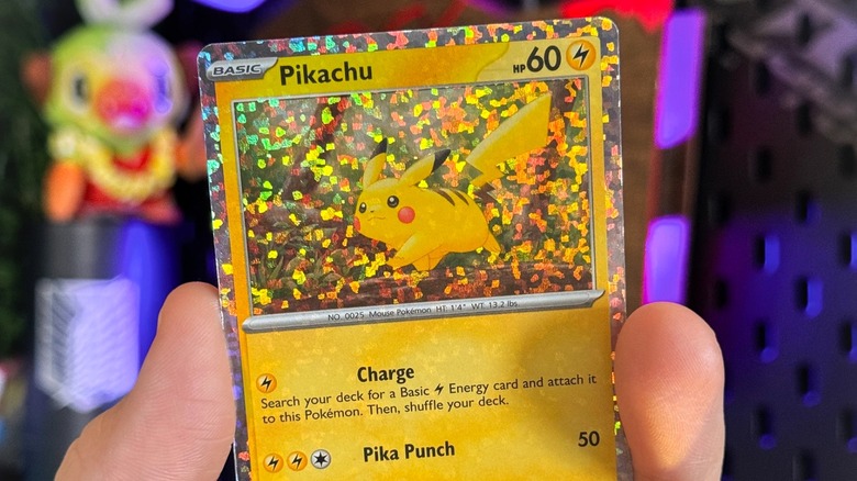 Pokémon Trading Card Game card featuring Pikachu