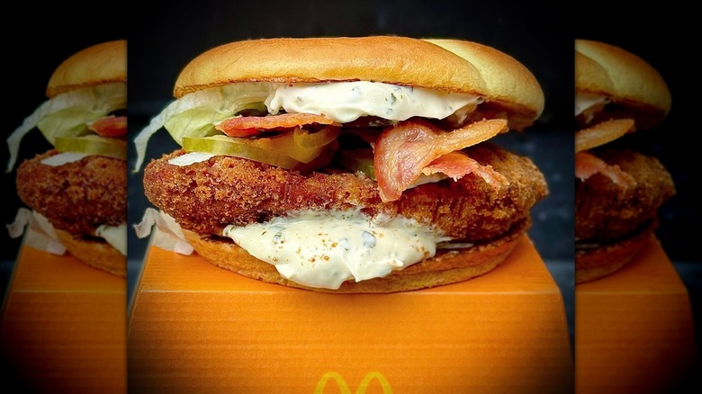 McDonald's Bacon Cajun Ranch McCrispy sandwich