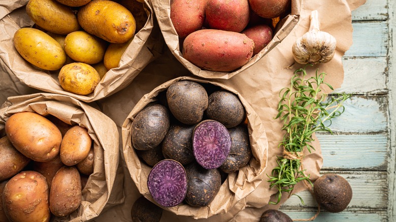 potatoes at the grocery store