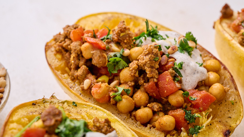 lamb stuffed in spaghetti squash