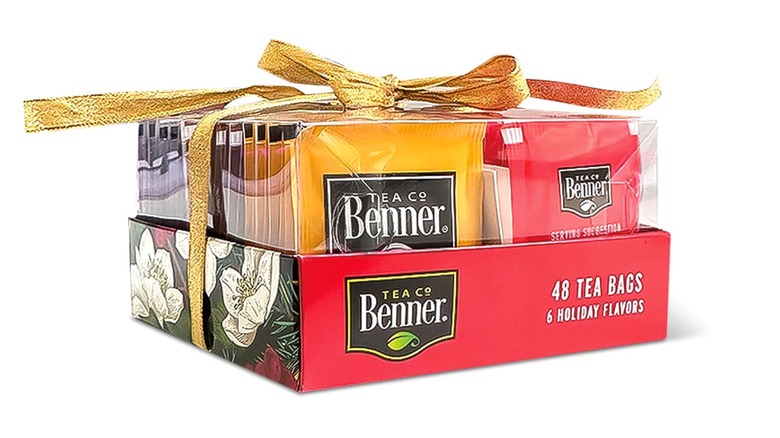 Gift box with assorted Benner Tea Co teas