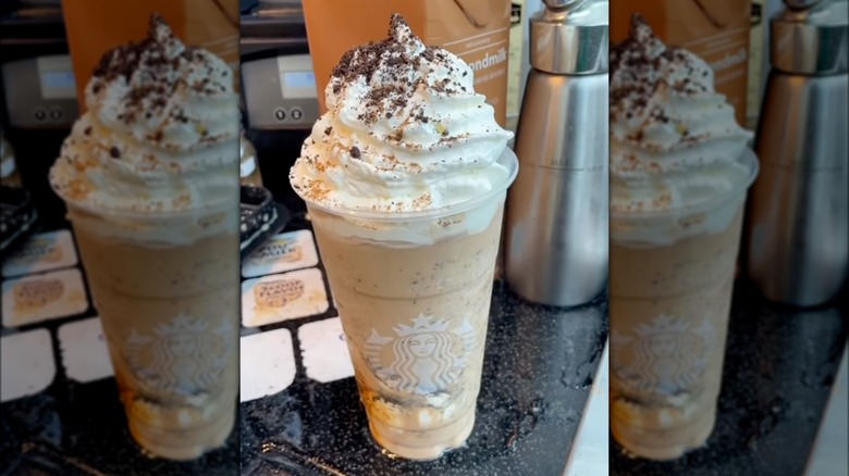 Starbucks pumpkin cookie crumble frappuccino