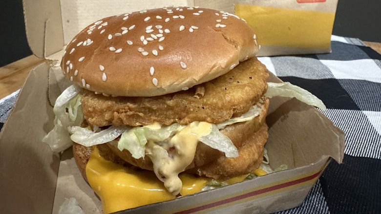 Chicken Big Mac sandwich