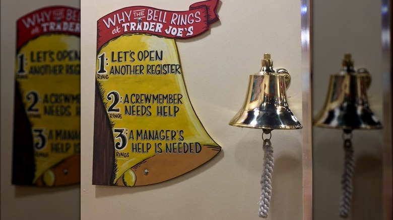 Trader Joe's bell sign