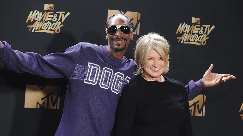 Snoop Dogg with Martha Stewart at the MTV movie awards