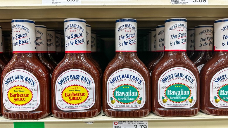 sweet baby ray's barbecue sauce on store shelves