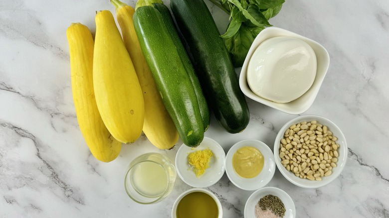 squash burrata salad ingredients