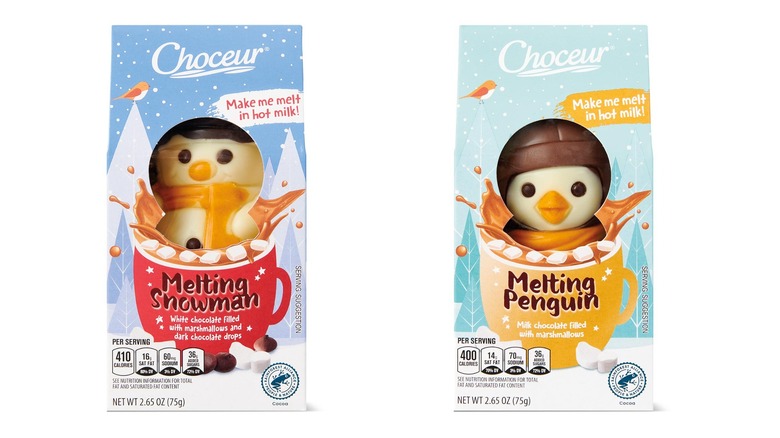 Choceur Melting Cocoa Characters penguin and snowman